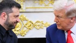 वाशिंगटन में राष्ट्रपति वोलोदिमिर ज़ेलेंस्की और अमेरिकी राष्ट्रपति डोनाल्ड ट्रंप 