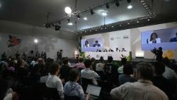 Un momento dei lavori della prima giornata della Cop30
