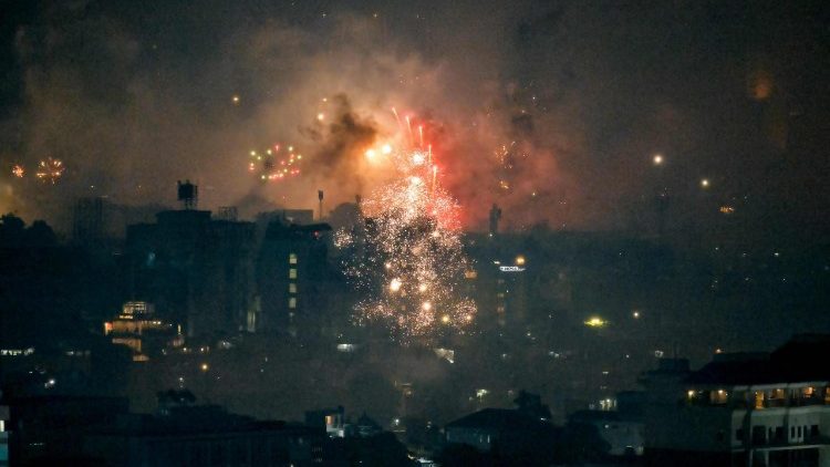 Feuerwerk zum Neuen Jahr 2026 in Jakarta
