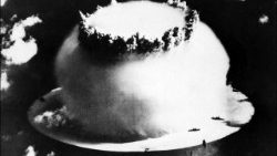 File photo of the July 1946 mushroom cloud during US nuclear tests carried out in the Pacific Ocean