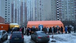 Kyiv, residenti in attesa di pasti caldi