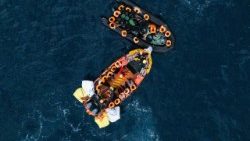 Boats carrying migrants