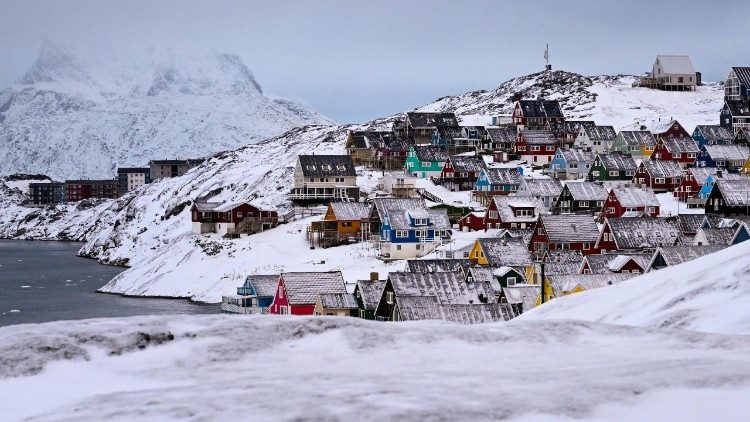 La ville de Nuuk à l'ouest du Groenland, le 4 février 2026.