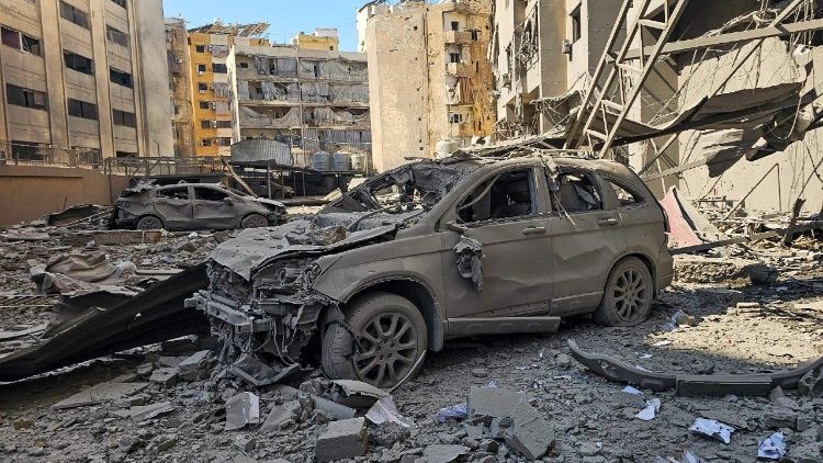 Racketeneinschlag in Beirut