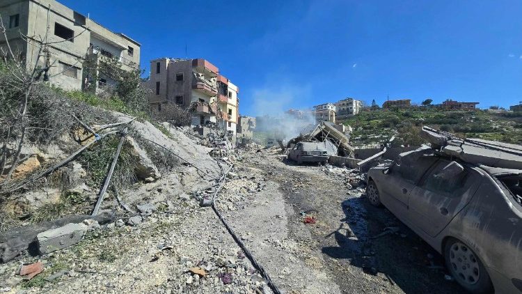 Ruševine u jednom selu na jugu Libanona