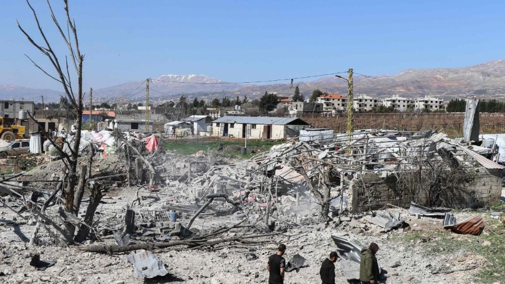 Shkatërrimi në një fshat në Libanin jugor