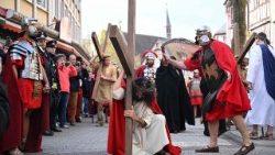 Karfreitagsprozession in Bensheim (Deutschland)