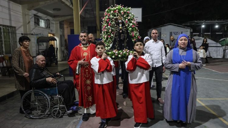 Gaza, la celebrazione del Venerd&igrave; Santo