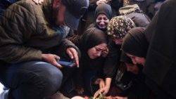 Trauer bei einer Beerdigung in Libanon