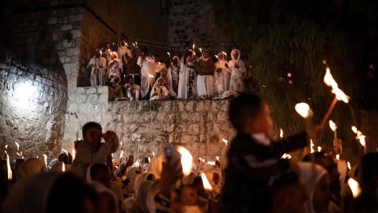 Feier in der Grabeskirche