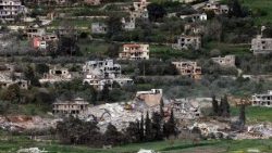 La destrucción en una aldea en el sur del Líbano