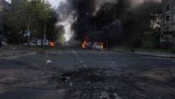 Incendi a Zaporizhzhia per il lancio di droni dalla Russia