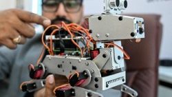 Technische Innovation auf einer Messe in Amritsar, Indien