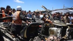 Macerie dopo il nuovo attacco israeliano a Gaza