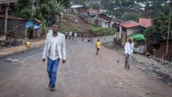 Una strada di Beshasha, in Oromia, città natale dell'attuale premier etiope