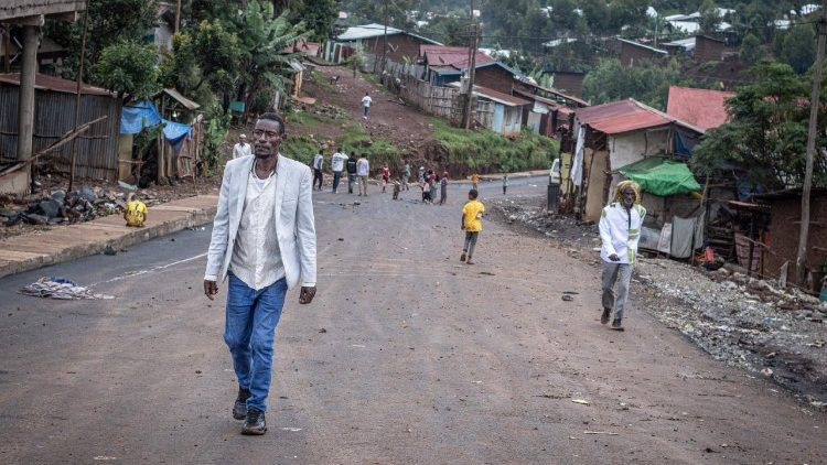 Una strada di Beshasha, in Oromia, città natale dell'attuale premier etiope