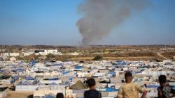 Le tende del campo profughi di Nuseirat, nella Striscia di Gaza