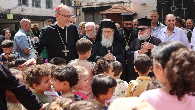Katalikų ir ortodoksų patriarchai Gazoje 