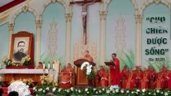 Le cardinal Tagle préside la messe de béatification du père François-Xavier Trương Bửu Diệp.