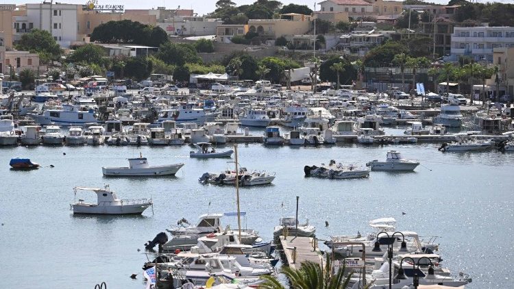Lampedusa kikötője