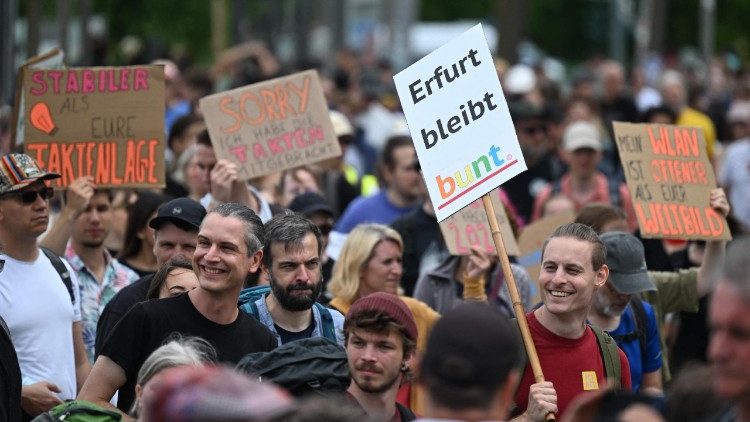 German city of Erfurt hosts far-right AfD party congress
