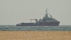 A ship in the Straight of Hormuz