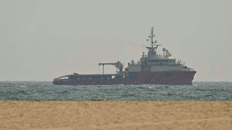 A ship in the Straight of Hormuz