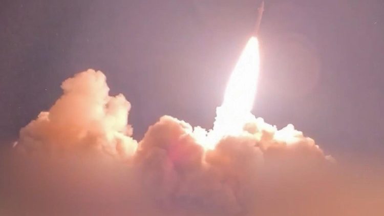 A missile being launched from an undisclosed location towards U.S. targets in Jordan, Kuwait and Bahrain