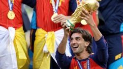 Ferrán Torres celebrando a vitória na Copa do Mundo