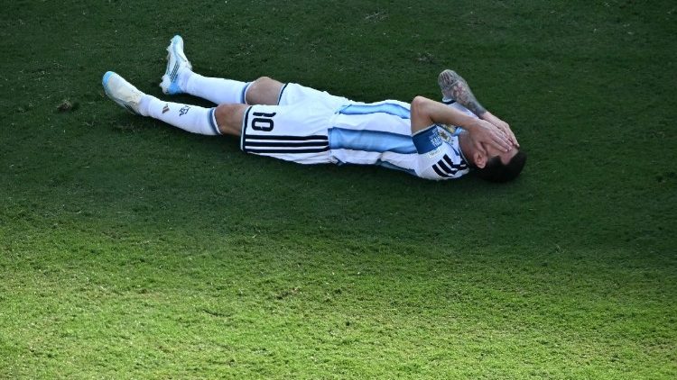Trauer bei den argentinischen Spielern