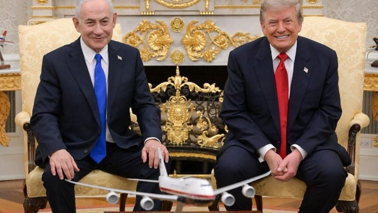 L'incontro tra il presidente Usa Trump e il primo ministro israeliano, Netanyahu