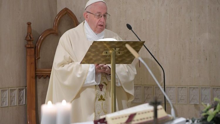 Papież Franciszek na Mszy u Św. Marty