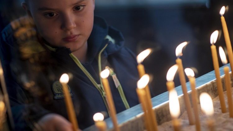 In einer orthodoxen Kirche in Istanbul