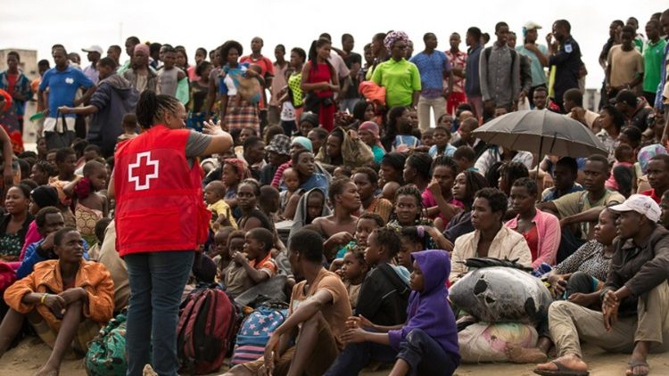 Desplazados a causa del cicl&oacute;n Idai, en Mozambique