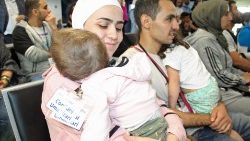 Alcuini dei 64 profughi siriani arrivati in Italia con i corridoi umanitari