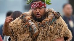 Ein Maori-Indigener in Neuseeland
