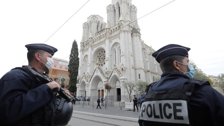 Notre-Dame in Nizza nach dem Attentat