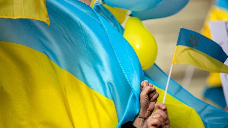 Demonstration in Rom für Frieden in der Ukraine  