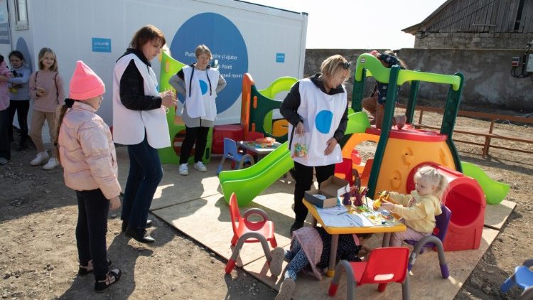 മൊൾദാവിയയിലെ ഒരു അഭയാർഥിക്യാമ്പിൽനിന്നുള്ള ദൃശ്യം