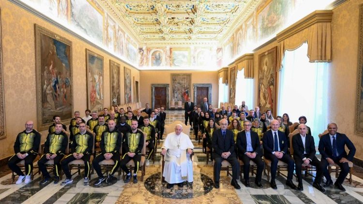 Pope Francis receives members of the Vatican Amateur Sports Association