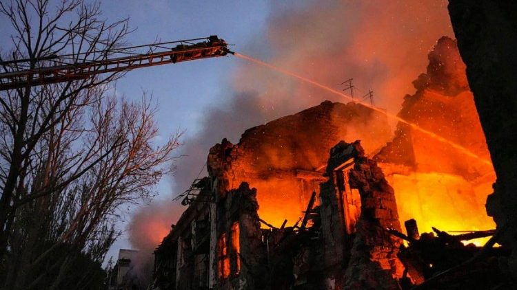 À Mykolaiv, après une attaque à la roquette, le 20 juillet 2023. 