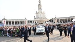 पुर्तागाल के फातिमा मरियम तीर्थ पर सन्त पापा फ्राँसिस, तस्वीरः 05.08.2023 