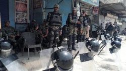 Pakistanische Rangers stehen Wache nach Übergriffen auf Christen