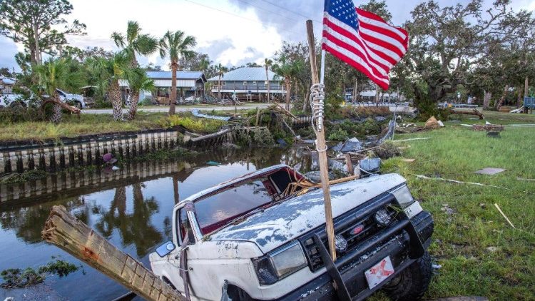 Las consecuencias del paso de la tormenta Idalia en Florida, USA.