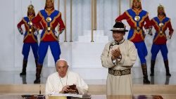 Pope Francis visits Mongolia