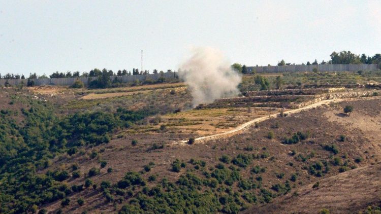 An der israelisch-libanesischen Grenze, am Dienstag