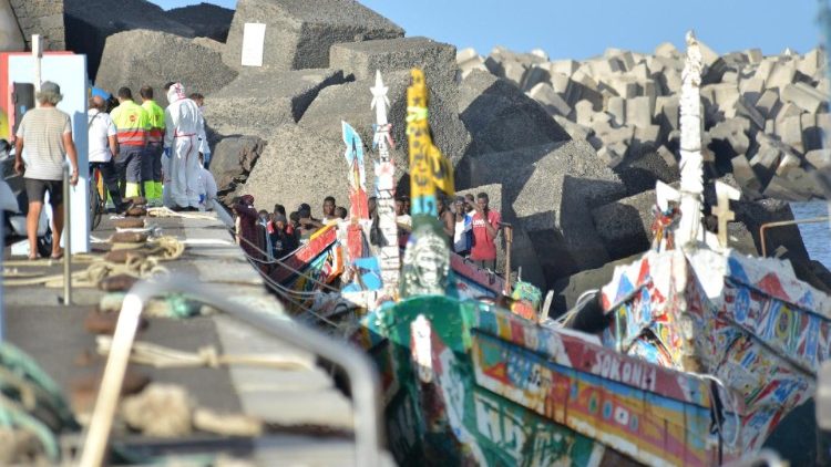 Arrivée des personnes migrantes aux Iles Canaries, octobre 2023.