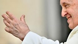 Papa Francesco durante l�Udienza generale in piazza San Pietro