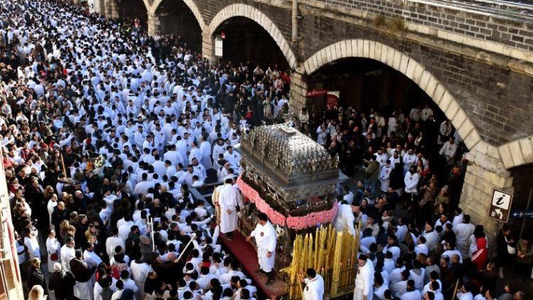 La processione delle reliquie di Sant'Agata a Catania