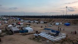 Il campo profughi di Rafah, nel sud della Striscia di Gaza